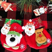 4/10 tờ/gói Nhãn dán Ông già Noel, Nhãn dán quà tặng Giáng sinh, Nhãn dán trang trí quà tặng Giáng sinh, Nhãn dán thiệp chúc mừng Giáng sinh, Đồ trang trí Giáng sinh - Nhiều màu - Xem 7
