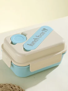 800ML Lunchbox Comes With Tableware, Lunch Box Lunch Box, 480ml Direct Drink Cup - 藍色 - 查看 6