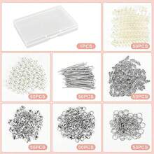 50 cái/bộ DIY Bộ dụng cụ thiên thần hộ mệnh, Vòng tay, Vòng cổ Làm đồ thủ công bằng hạt, Mặt dây chuyền cưới làm lễ rửa tội, Mặt dây chuyền thiên thần hộ mệnh, Cho đồ trang sức cưới DIY Vòng cổ thủ công - Nhiều màu - Xem 6