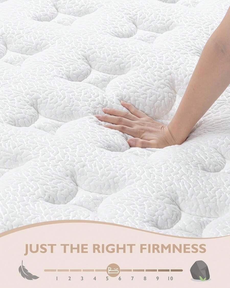 BedStory Queen King Mattress 12 Inch Hybrid Mattress Medium Firm