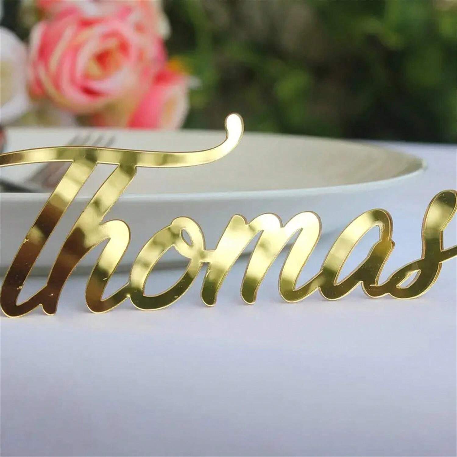 Personalized Wedding Place Table Cards Laser Cut Names Guest Names