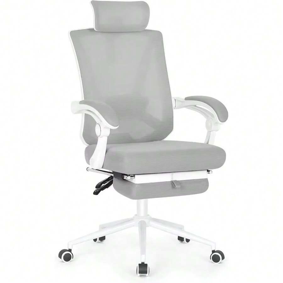 Ergonomic Office Chair With Footrest, Ergonomic Desk Chair With