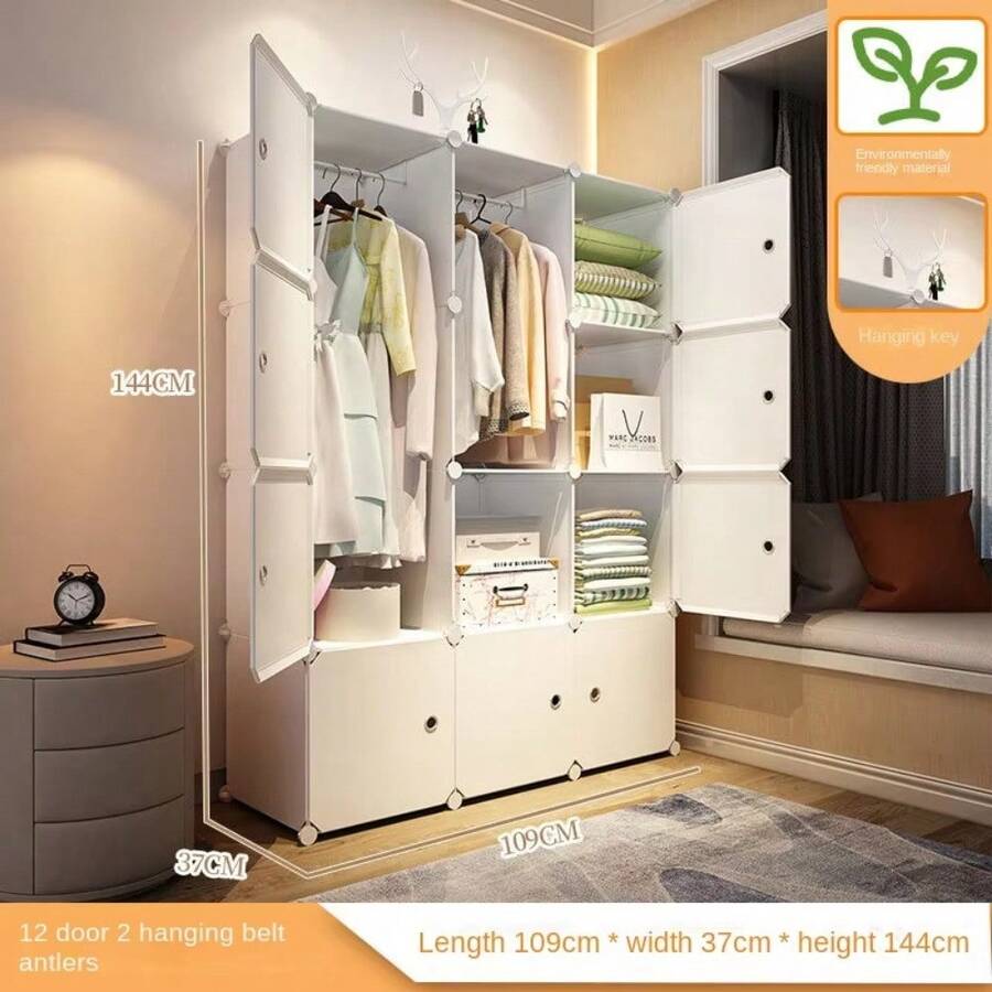 Home Bedroom Furniture Simple Wardrobe Clothes Dressers Cube