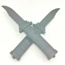 随机形状 1 件魔术道具玩具，整蛊玩具，小丑魔术塑料伸缩刀，小丑恶作剧道具刀，恐怖诡计假匕首搞笑 - 彩色 - 查看 7