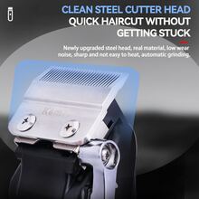 Kemei 科美新款 KM-1551 高品质专业高速可调式电动理发器 - 銀色 - 查看 2