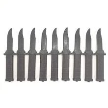 随机形状 1 件魔术道具玩具，整蛊玩具，小丑魔术塑料伸缩刀，小丑恶作剧道具刀，恐怖诡计假匕首搞笑 - 彩色 - 查看 9