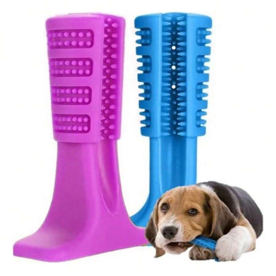 Dog Dental Hygiene Chew Toy Oral Cleaning Toothbrush For Pets Mode