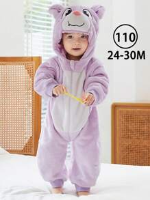 MICHLEY 1 pièce MICHLEY Sac de couchage bébé à manches longues avec double fermeture éclair. Automne hiver. Dinosaure/Chauve-souris/Singe/Lapin mignons et confortables avec chapeau. Déguisement. Sac de couchage en polyester pour enfants. 0-3 ans. Unisexe. Fournitures pour bébés. Convient pour l'intérieur, l'extérieur, les festivals. Amour Saint-Valentin