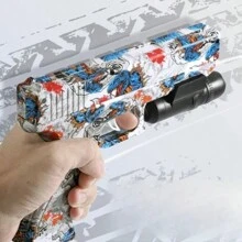 Toy Gel Ball Blaster, Fully Manual Outdoor Toy Model Without Charging, Suitable For Backyard Games,Gift(Without Bullet) - Blue and White - View 8