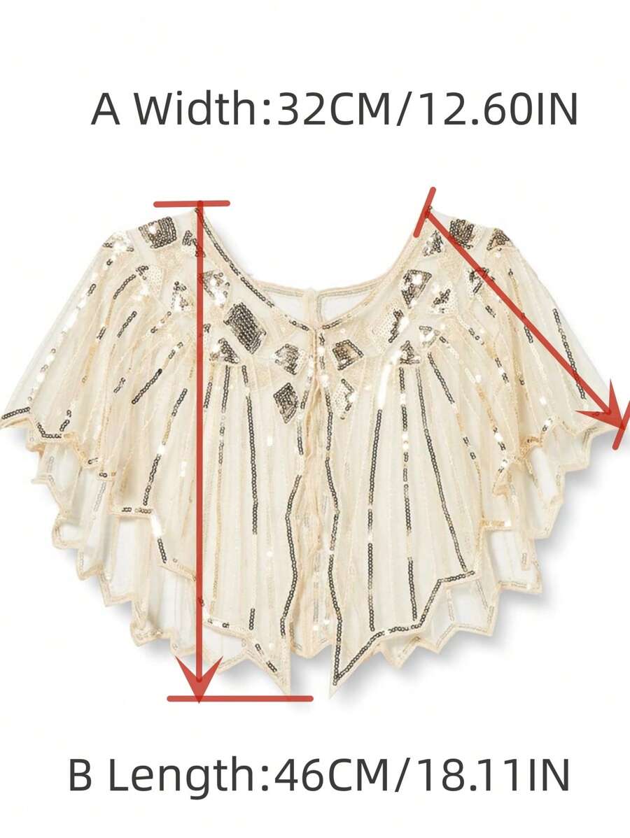 1920s flapper shawl