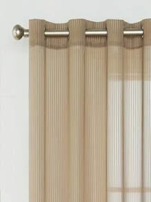 Rèm Sheer một tấm chắc chắn - Cà phê nâu - Xem 7