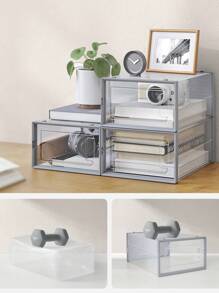 SONGMICS Shoe Boxes - Xám - Xem 3