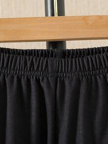 2pcs Young Boys Winter Outfit, Hoodie Pullover With Cool Car Pattern And Pants Set - Black - View 7