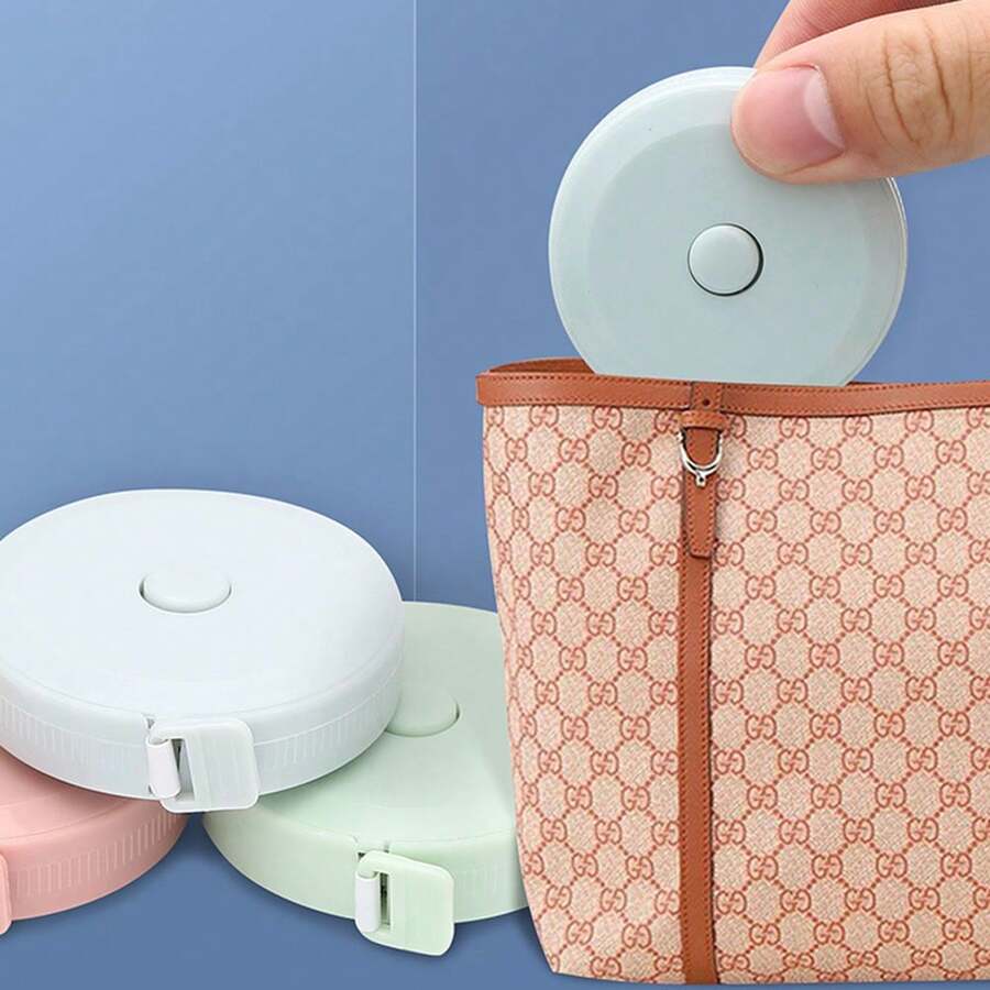 1pcHome Cute Mini Soft Measure 1.5m Plastic Tape Measure Automatic