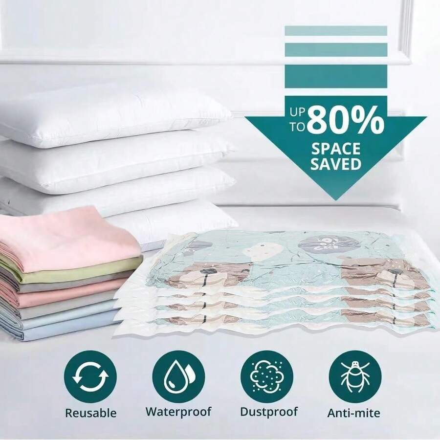 Vacuum Storage Bags, Beding Organizer Cloest Organiser Space Saver Bags