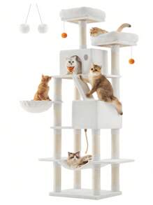 Feandrea Cat Trees & Condos - White - View 2
