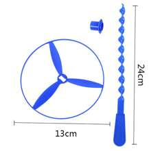 paquete 40 hélices voladoras rehilete helicóptero lanzadores coloridos para fiesta, cumpleaños, relleno piñatero, bolos. - Multicolor - Ver 4