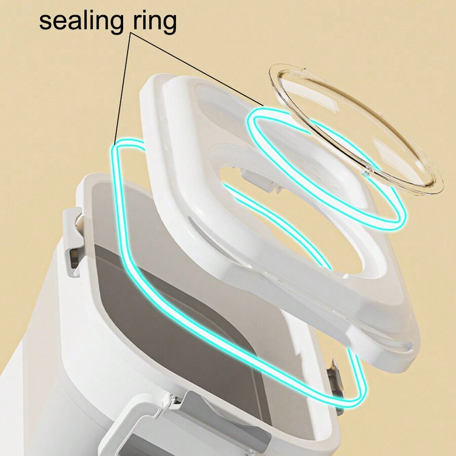 25 LB Collapsible Pet Food Container With Lids, Dog Food Storage