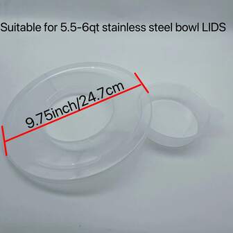 Flybok 1 Piece Kitchen Mixer Mixing Cover Quart (Approx. 5.5-6qt) Mixing Bowl Cover For Tilt-Head Stand Mixers For KitchenAid Mixers, The Bowl Cover Prevents The Ingredients From Overflowing