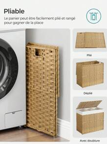 SONGMICS Laundry Baskets - 薑色 - 查看 9