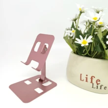 Giá đỡ điện thoại/máy tính bảng bằng kim loại có thể gập lại, giá đỡ bằng hợp kim nhôm để phát trực tiếp, gắn trên bàn - Nhiều màu - Xem 17