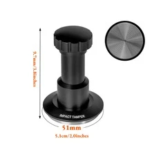 Espresso Tamper 51 Mm Portafilter - Spring-Loaded Adjustable Pressure Tamper 54 Mm With 304 Stainless Steel Flat Ripple Base & Aluminum Handle - Barista Coffee Tamper 58 Mm For Home, Office, Travel & Coffee Shops - Multicolor - View 13