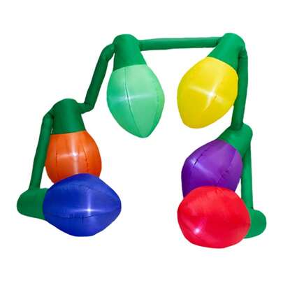 Importadora La Merced Inflable De Navidad Focos Navideños Luces De Navidad Con Luz Led 4.63 Metros