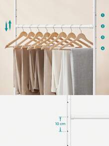 SONGMICS Fixed Clothes Drying Racks - 49P. x 130 breedte x 198 hoogte - Bekijken 3
