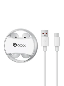 Asus High-Quality Sound, Long Battery Life, Large Battery Capacity, Noise Reduction, Clip-On And In-Ear Style, Sports Wireless Dual-Purpose Headphones - White - View 8