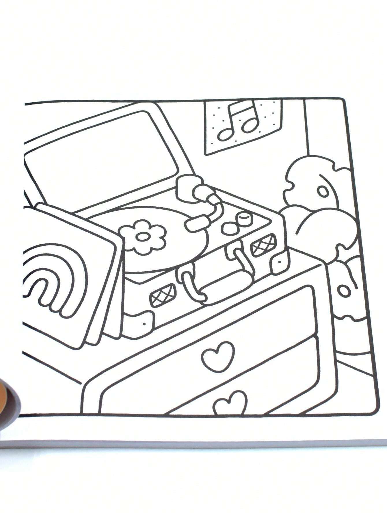 Hygge Place Coloring Book For Adults And Teens, Bold And Easy Designs