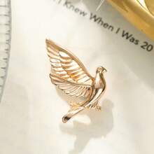 1 件可爱金色面包爱好者胸针 - 独特的锌合金动物胸针 - 和平爱好者、时尚配饰收藏家 - 动物爱好者的完美礼物 - 女士胸針 - 查看 5