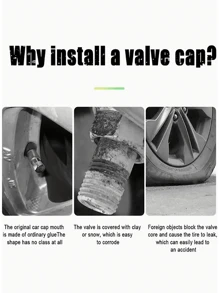 12/8 szt. fluorescencyjnych nasadek na wentyle opon - rozświetl swój samochód tymi wyjątkowymi prezentami samochodowymi!