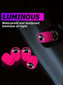 12/8 szt. fluorescencyjnych nasadek na wentyle opon - rozświetl swój samochód tymi wyjątkowymi prezentami samochodowymi!