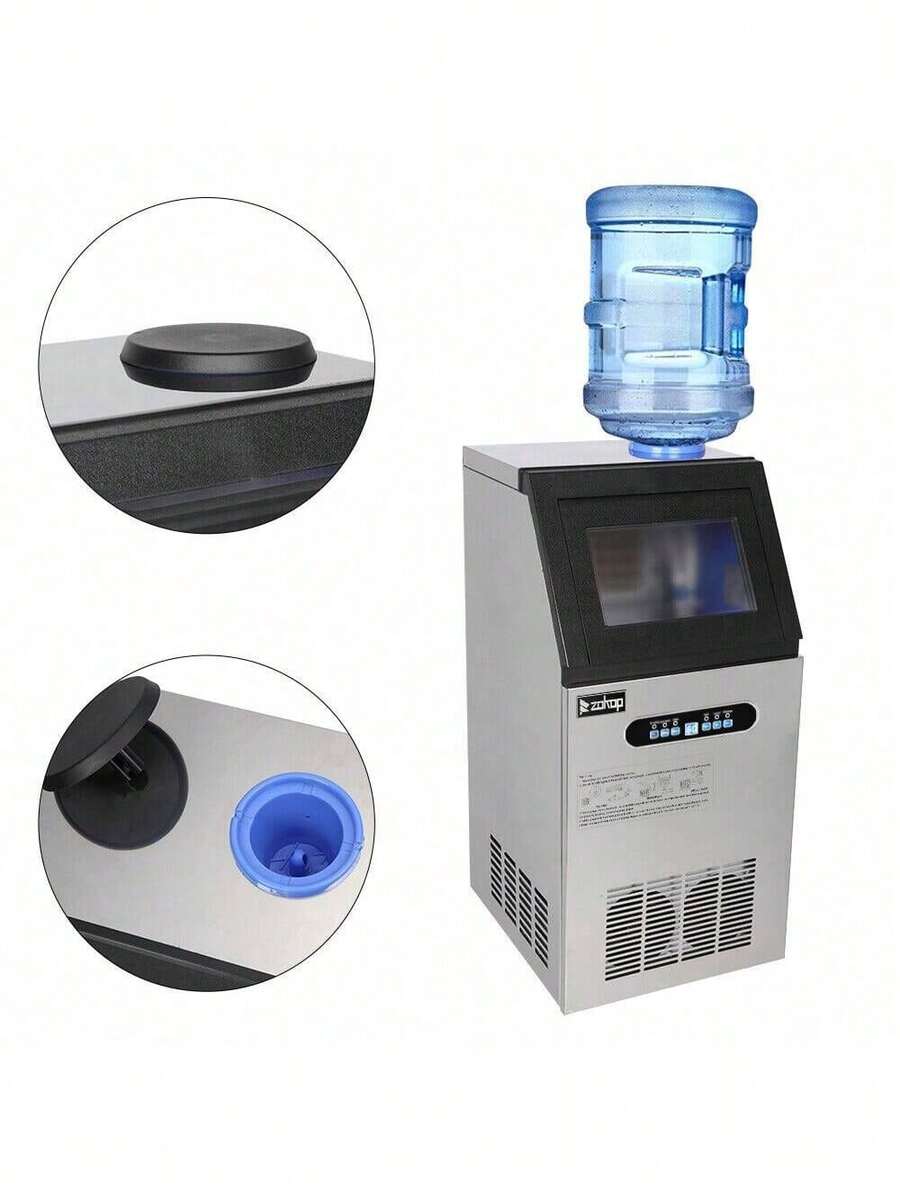 New 150 Lbs 24h Commercial Ice Cube Maker Machines Freezers Drink Bar