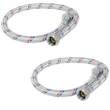 Kit De Fregadero Tarja Tina Doble Acero Inoxidable 84x48 Mezcladora Flexible - Plateado - Ver 6