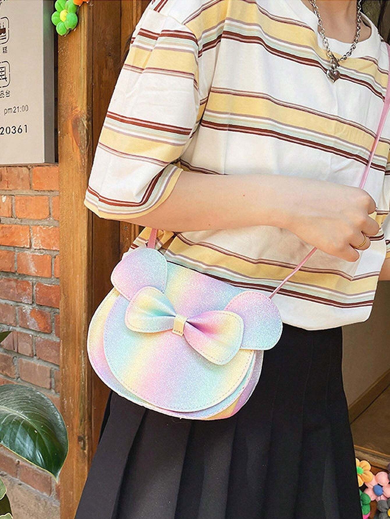 Mini Crossbody Bag 2024 New Cute And Colorful Sequin Bow Small Bag Cute