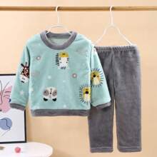 PIJAMA PARA NIÑOS - Gris Claro - Ver 2
