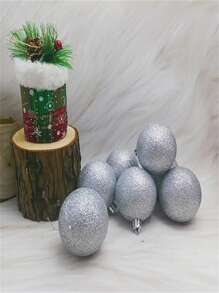 24 件/包圣诞球装饰 3 厘米/4 厘米/6 厘米圣诞节圣诞树挂球适用于节日婚礼派对装饰 - 銀色 - 查看 3