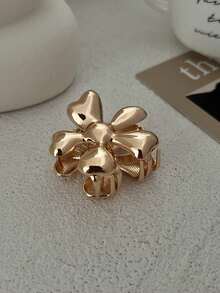 1 kẹp tóc kim loại hoa cổ điển phóng đại, phụ kiện tóc thời trang, quà tặng cho tiệc tùng và mặc hàng ngày - Vàng - Xem 9