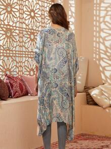 Beautiful Nomad Women Casual Bohemian Kimono Cover Up, Long Sleeve
