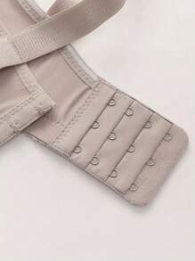 Women's Full Coverage Lace Decor Wireless Padded Comfort Bra - Grey - View 6