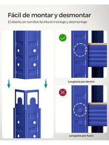 SONGMICS Utility Shelves - xanh đậm - Xem 4