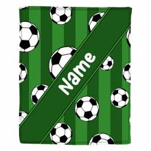 1pc Pătură personalizată cu nume, pătură de flanel cu tematică fotbal, pătură caldă moale și confortabilă, pătură pentru ocazii memorabile, cadou de aniversare, cadou de Crăciun, cadou pentru familie și prieteni, potrivită pentru dormitor, birou, pat, canapea, fotoliu, pentru somn, camping, călătorie, moale, confortabil, simplu, personalizat, personalizat, unic, el, ea, iubit, prietena, prietena, prietena, pentru familie Zile de naștere, Pentru inaugurarea casei, Pat, Mașină, Dormitor, Ceainărie, Sufragerie, Canapea