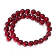 1pc Pomegranate Red Glass Beads, Simple Versatile Red Handmade DIY Beading Craft Material For Bracelet, Necklace, Jewelry, Phone & Key Chain Accessories - Pomegranate Red - View 11
