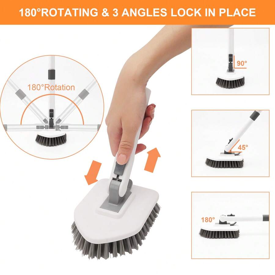 Tub And Tile Scrubber, 4 In 1 Shower Cleaning Shower Scrubber Cleaning