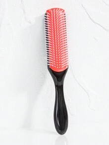 Peigne de mariage personnalisé Peigne personnalisé à neuf rangées Brosse démêlante 1/4 pièces pour cheveux naturels Brosse à cheveux personnalisée gravée Peignes à cheveux bouclés pour salon Convient à tous les types de cheveux pour femmes et hommes Cadeau, Brosse à cheveux / Peigne à cheveux (noir, blanc et violet)