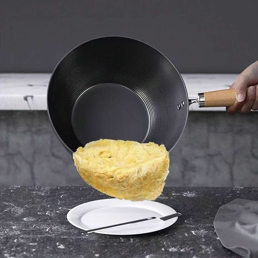 Premium Threaded StirFry Pan, Extreme Iron Pan, Mini Small Iron Pan