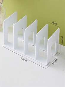 1pc Acrylic Desktop Book Stand Organizer, Book Divider & Display Rack