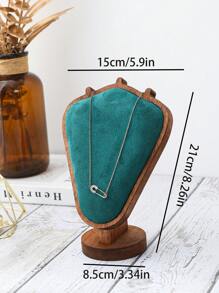 1pc Minimalist Wooden Model Figure Necklace Holder, Jewelry Organizer Display Stand, Home Decor & Jewelry Shop Display Prop