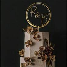 1 Pc Personalized Wedding Cake Topper With Date And Heart Gamer Set Happy Birthday Sign, Custom Couples Script Cake Topper For Weddings For Parties Unique Baking Accessory, Gift For Family And Friends Halloween And Christmas